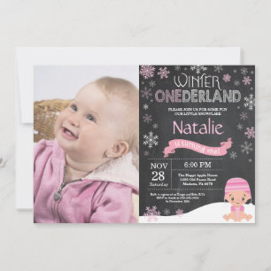 Invitation d'anniversaire pour le 1er anniversaire