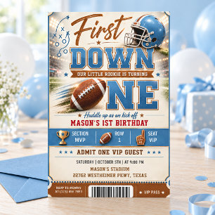 Invitation d'anniversaire pour le petit rookie du