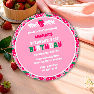 Invitation d'anniversaire pour le premier annivers