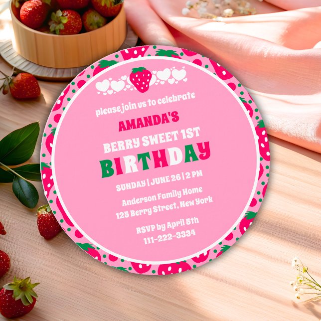Invitation d'anniversaire pour le premier annivers (Créateur téléchargé)