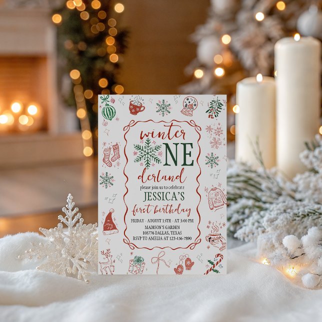 Invitation d'anniversaire pour le Winter ONEderlan (Créateur téléchargé)