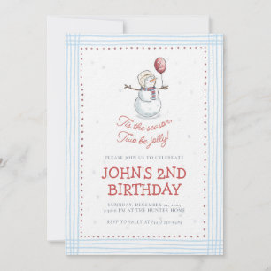 Invitation d'anniversaire pour les 2 ans de bonhom