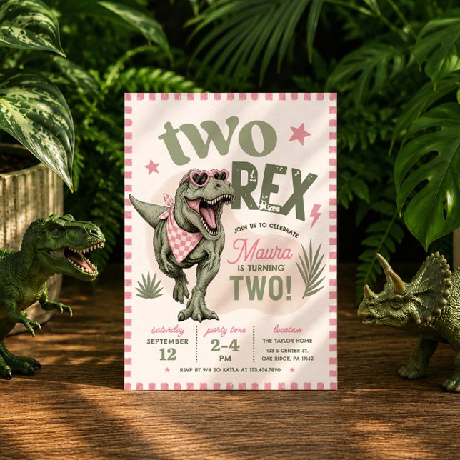 Invitation d'anniversaire pour les 2 ans de Pink T (Créateur téléchargé)