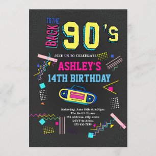 Invitation  d'anniversaire pour les 90 ans