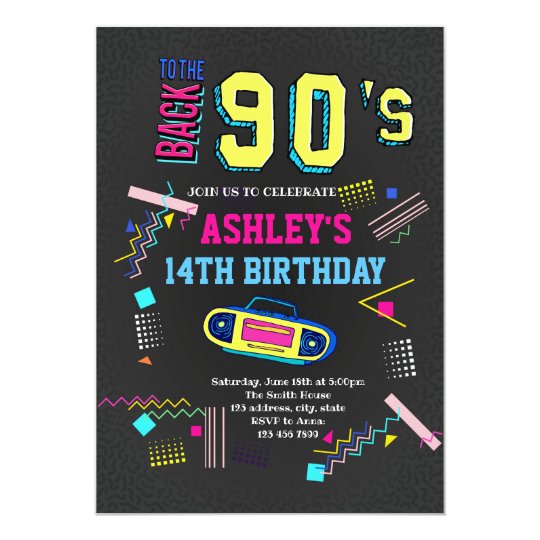 Invitation D Anniversaire Pour Les 90 Ans Zazzle Fr