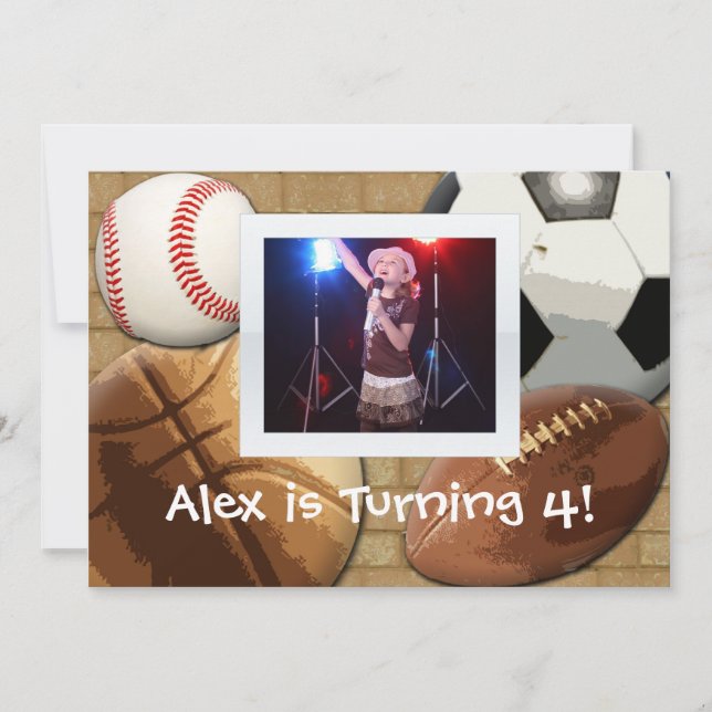 Invitation d'anniversaire pour les enfants (Devant)