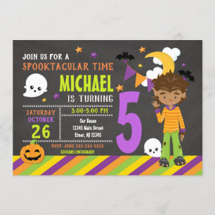 Invitation d'anniversaire pour les enfants d'Hallo