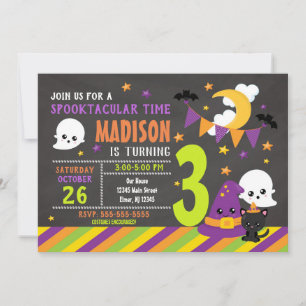 Invitation d'anniversaire pour les enfants d'Hallo