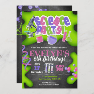Invitation d'anniversaire pour les filles