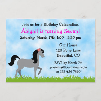 Invitation d'anniversaire pour les filles