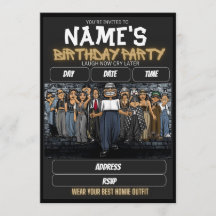 Invitation d'anniversaire pour les potes, nostalgi