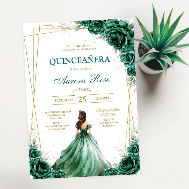 Invitation d'anniversaire pour les quinze ans de M (Créateur téléchargé)