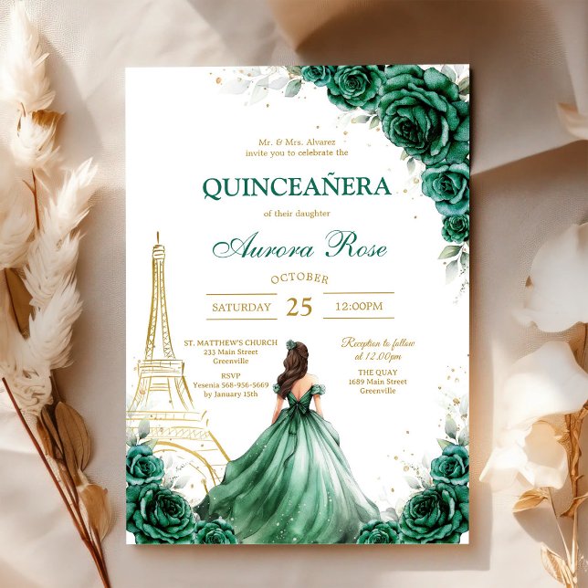 Invitation d'anniversaire pour les quinze ans de M (Créateur téléchargé)