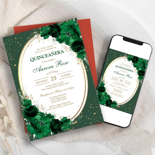 Invitation d'anniversaire pour les quinze ans de M (Créateur téléchargé)