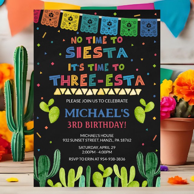 Invitation d'anniversaire pour les trois ans d'Est (Créateur téléchargé)