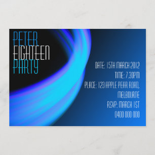 Invitation d'anniversaire pour l'espace masculin