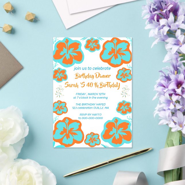 Invitation d'anniversaire pour l'été où j'ai grand (Insitu (Mariage))