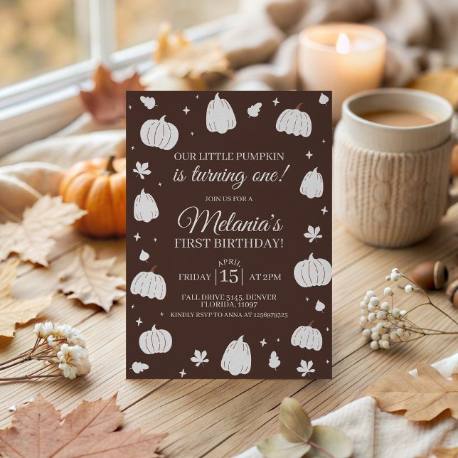 Invitation d'anniversaire pour notre petit citroui (Créateur téléchargé)