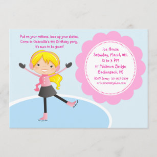 Invitations Faire Part Cartes Patinoire Zazzle