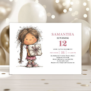 Invitation d'anniversaire pour petite fille capric