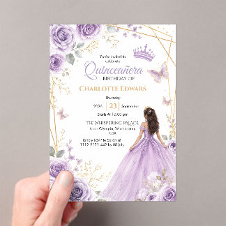 Invitation d'anniversaire pour Quinceanera, Mis Qu