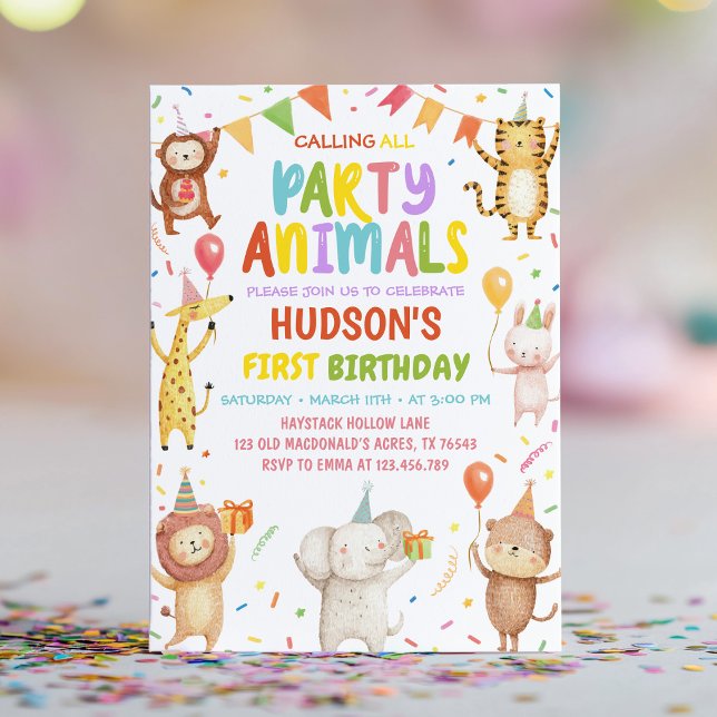 Invitation d'anniversaire pour tous les fêtards (Créateur téléchargé)