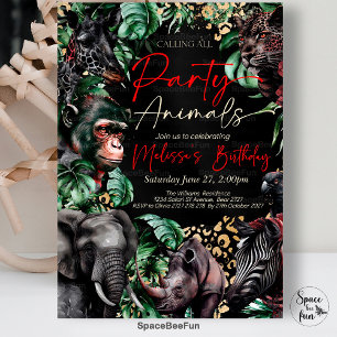 Invitation d'anniversaire pour tous les fêtards