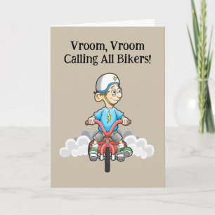 Invitation d'anniversaire pour tous les motards