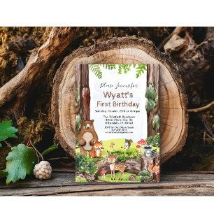 Invitation d'anniversaire pour tout âge - Animaux