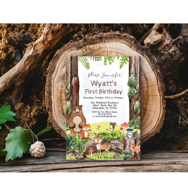 Invitation d'anniversaire pour tout âge - Animaux  (Créateur téléchargé)