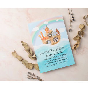Invitation d'anniversaire pour tout âge - Arche de