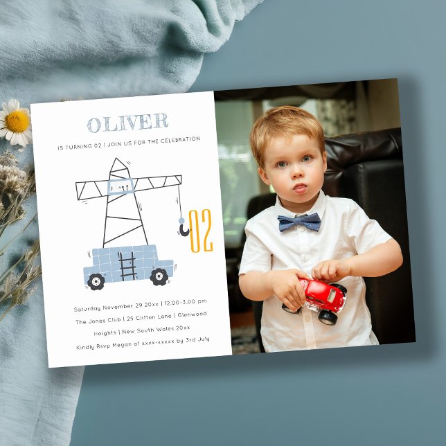 Invitation d'anniversaire pour tout âge avec photo (Créateur téléchargé)