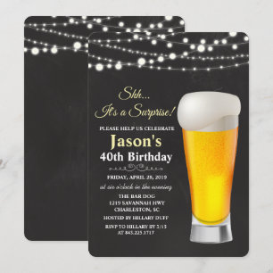 Invitation d'anniversaire pour tout âge - Guirland