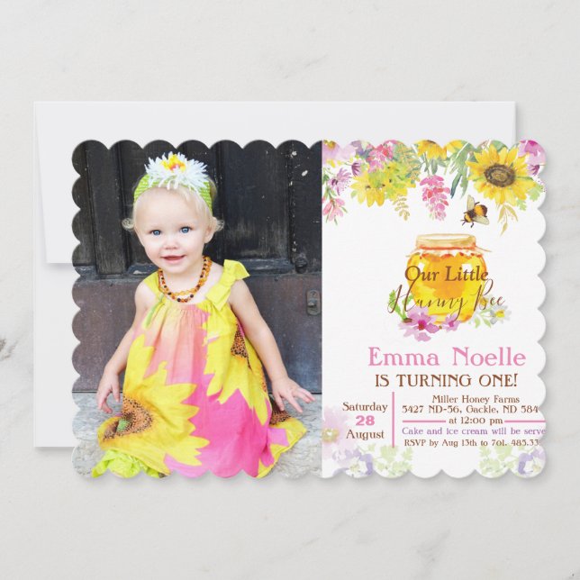 Invitation d'anniversaire pour tout âge/ photo - A (Devant)