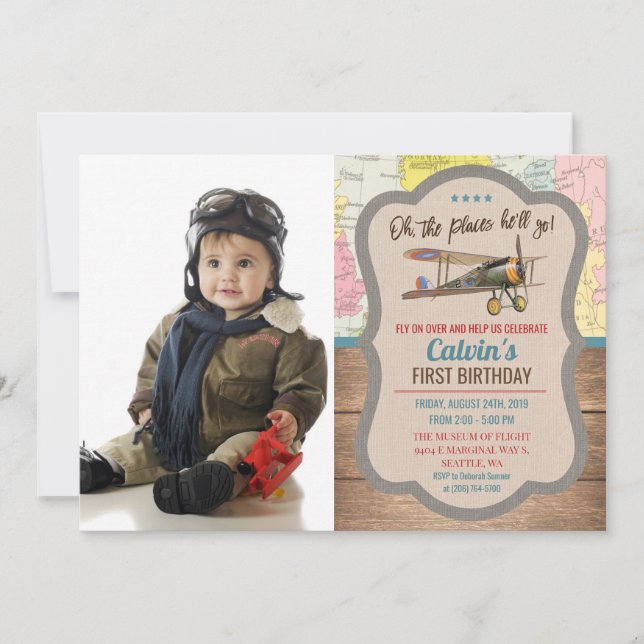 Invitation d'anniversaire pour tout âge - Photo d' (Devant)
