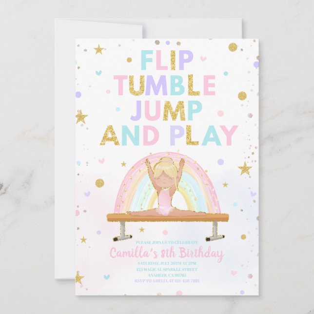 Invitation d'anniversaire pour tout âge pour faire (Devant)