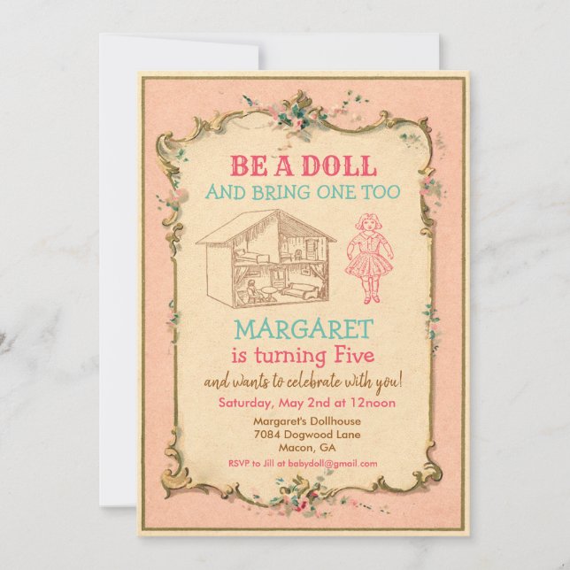 Invitation d'anniversaire pour toute âge - Fête de (Devant)