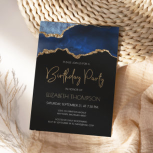 Invitation d'anniversaire pour toute année en géod
