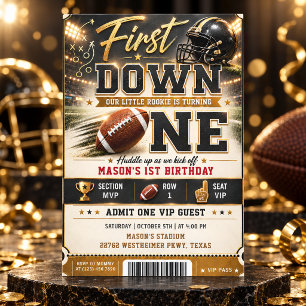 Invitation d'anniversaire pour un billet de footba