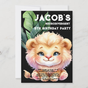 Invitation d'anniversaire pour un enfant autiste n