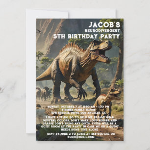 Invitation d'anniversaire pour un enfant autiste n