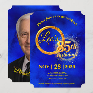 Invitation d'anniversaire pour un événement marqua