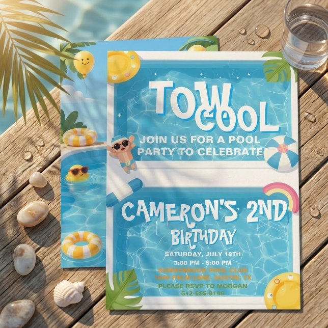 Invitation d'anniversaire pour un garçon de 2 ans  (Créateur téléchargé)