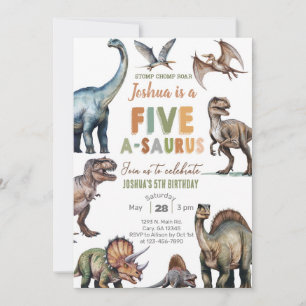 Invitation d'anniversaire pour un garçon de 5 ans
