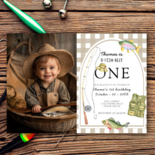 Invitation d'anniversaire pour un petit pêcheur