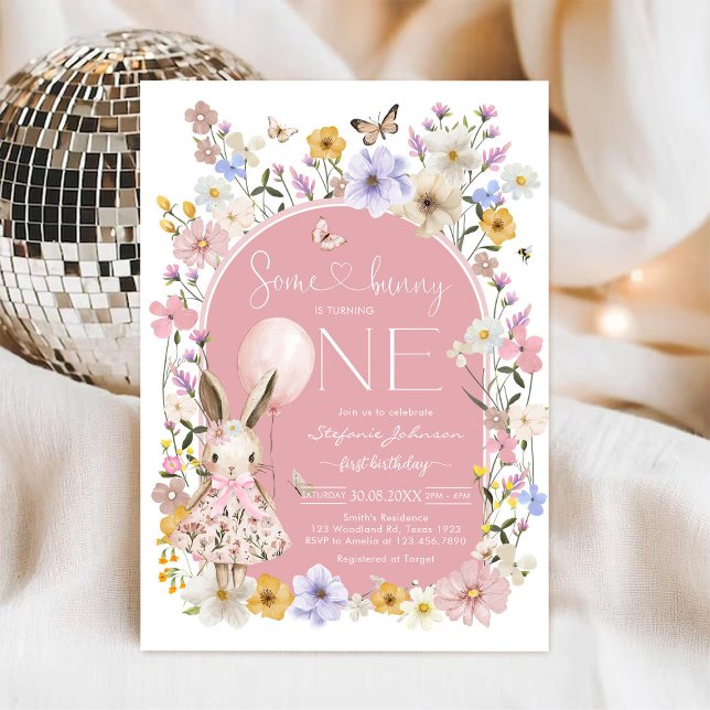 Invitation d'anniversaire pour un premier 1er anni (Créateur téléchargé)