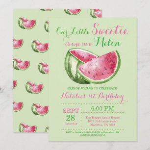 Invitation d'anniversaire pour un premier annivers