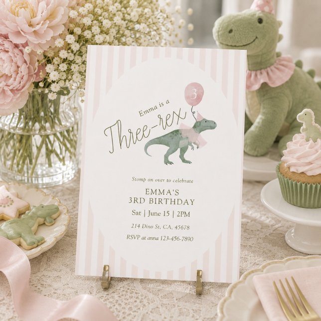 Invitation d'anniversaire pour un troisième annive (Créateur téléchargé)