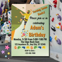 Invitation d'anniversaire pour une aventure au gym