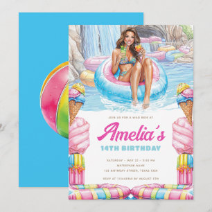 Invitation d'anniversaire pour une fête adolescent